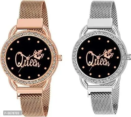 Stylish Fancy Metal Analog Watches For Women And Girls