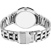 Women's Silver Analog Watch With Metal Strap-thumb2