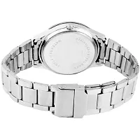 Women's Silver Analog Watch With Metal Strap-thumb1