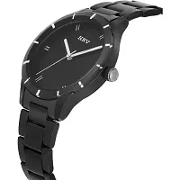 Women's Black Analog Watch With Metal Strap-thumb2