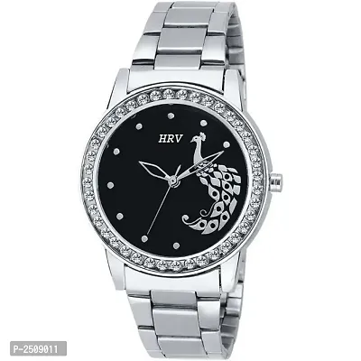 Women's Silver Analog Watch With Metal Strap