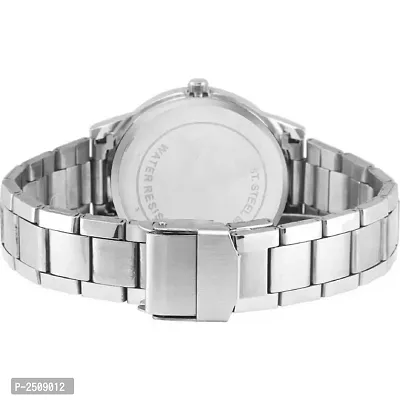 Women's Silver Analog Watch With Metal Strap-thumb2