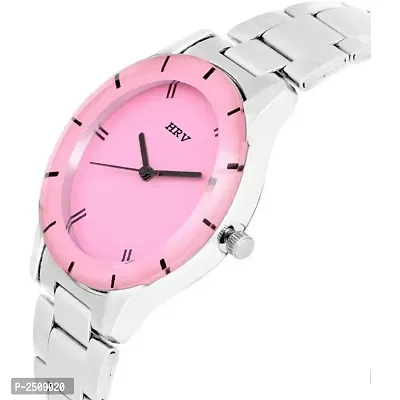 Women's Silver Analog Watch With Metal Strap-thumb3