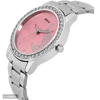 Women's Silver Analog Watch With Metal Strap-thumb3