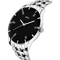 Men's Silver Analog Watch With Metal Strap-thumb1