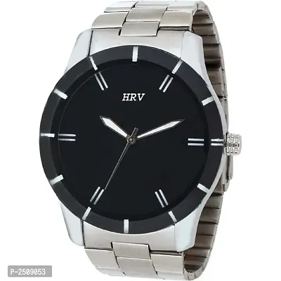 Men's Silver Analog Watch With Metal Strap-thumb0