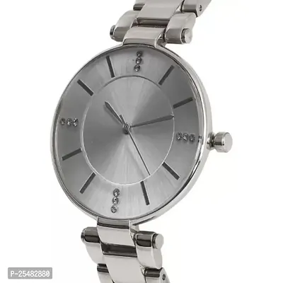 HRV Silver Dial Silver Metal BD Belt Wrist Women Watch-thumb3