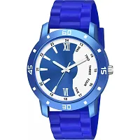 Men Stylish Blue PU Analog Watch-thumb1