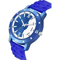 Men Stylish Blue PU Analog Watch-thumb2