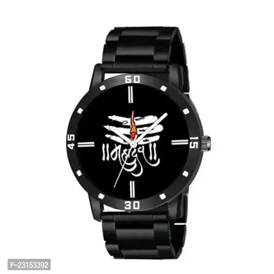 Men Stylish Black PU Analog Watch-thumb2