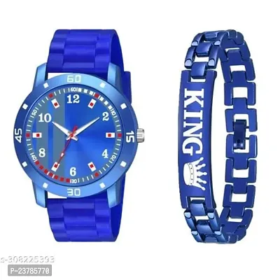 HRV Av Blue Pati Blue Pu And King Bracelet New MenWatch-thumb0