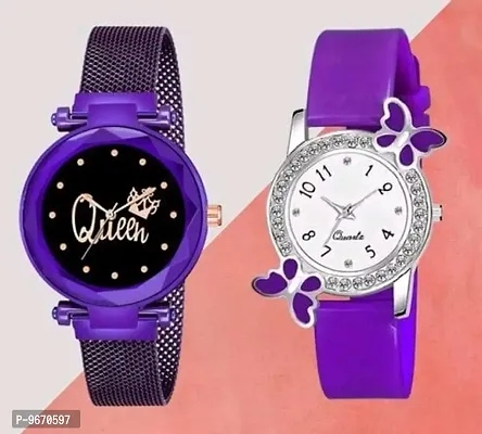 Stylish Fancy Metal Analog Watches For Women And Girls