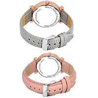 HRV Bty Dial Grey And Pink Leather Analog Women and Girls Watch-thumb2