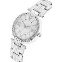 HRV Roman Silver Dial BD Silver Belt Girls and Women Watch-thumb2