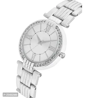 HRV Roman Silver Dial BD Silver Belt Girls and Women Watch-thumb3