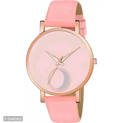 HRV Chand Pink Dial Leather Pink Girls and Women Analog Watch-thumb2