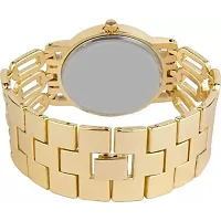 HRV Gold Round Cash Gold Thik Belt Women Watch-thumb3