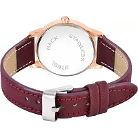 HRV Queen Dial Pink Leather Strap Watch For Girls-thumb3