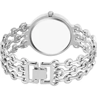 HRV Silver Peacock Three Line Belt  Girls and Women Watch-thumb3