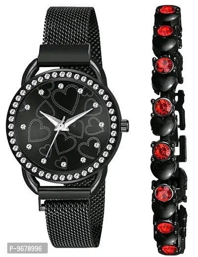 Stylish Fancy Metal Analog Watches For Women And Girls-thumb0