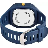 HRV Blue Dial Blue Belt Men Pu Analog Watch-thumb2