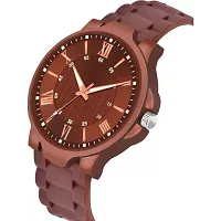 HRV Ca Brown Copper Roman  Dial Men Pu Watch-thumb2