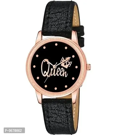 Stylish Fancy Leather Analog Watches For Women And Girls