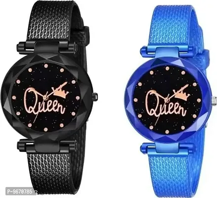 Stylish Fancy PU Analog Watches For Women And Girls-thumb0