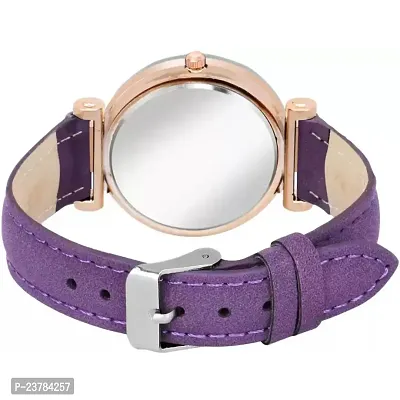 HRV  Purple DESIGNER LEATHER BELT Women WATCH-thumb4