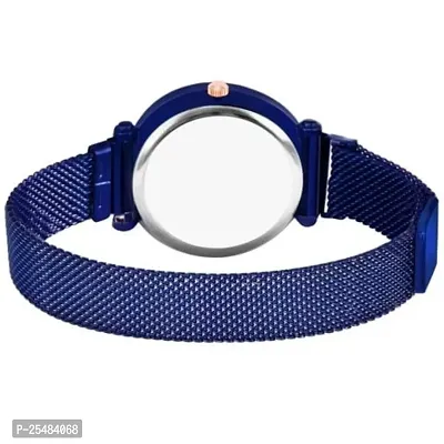 HRV Rose And Bty Dial Meg Cash Blue Megnet Belt Girls and Women Analog Watch-thumb4