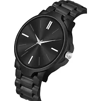 Men Stylish Black PU Analog Watch-thumb1