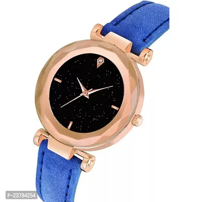 HRV  Blue DESIGNER LEATHER BELT Women WATCH-thumb3