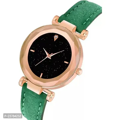 HRV LUXURY STYLISH GREEN ROUND  Women Watch-thumb3