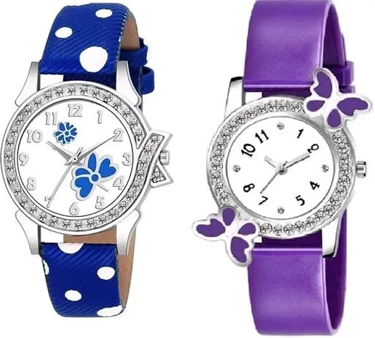 Attractive Trendy Analog Combo Pack Of 2 Watches for Women