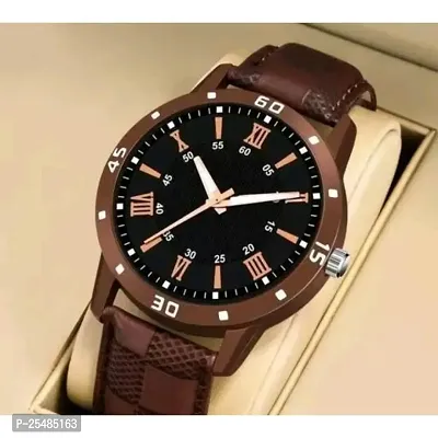 Bolun Brown Cash avg Brown Leather Men And Boys Watch