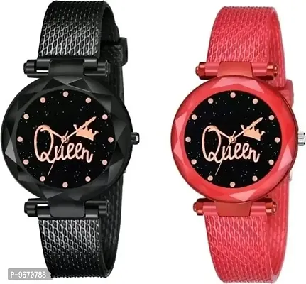 Stylish Fancy PU Analog Watches For Women And Girls-thumb0