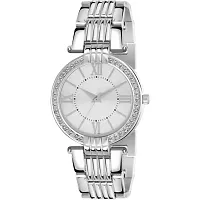 HRV Roman Silver Dial BD Silver Belt Girls and Women Watch-thumb1