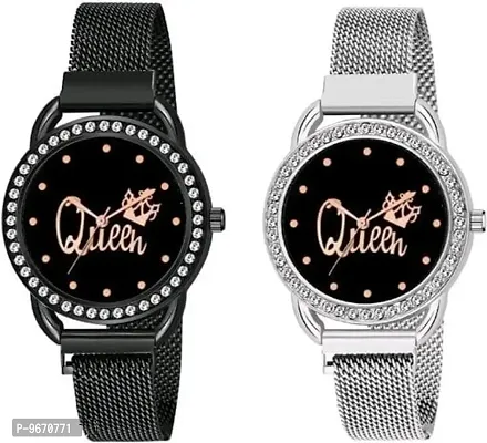 Stylish Fancy Metal Analog Watches For Women And Girls