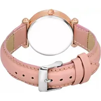 HRV Flower Designer Dial  Stylish Pink Belt Wrist Women Watch-thumb3