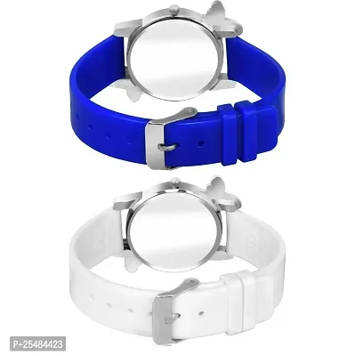 HRV Bty Cash White and Blue Pu Blet Combo Women and Girls Watch-thumb3