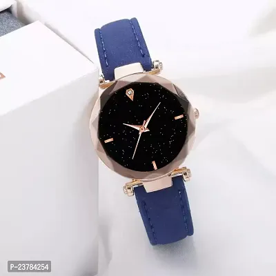 HRV  Blue DESIGNER LEATHER BELT Women WATCH-thumb2