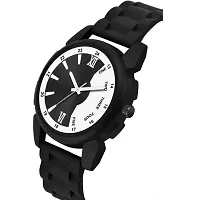 Men Stylish Black PU Analog Watch-thumb1