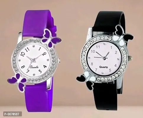 Stylish Fancy PU Analog Watches For Women And Girls-thumb0