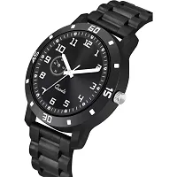 Men Stylish Black PU Analog Watch-thumb2