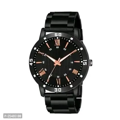 Bolun Black Copper Roman Dial Cash Bumper Pu Men And Boys Watch-thumb2