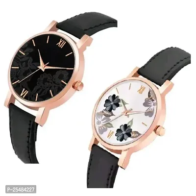 HRV Leather Women And Girrls Combo Analog Watch-thumb2