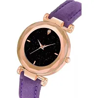 HRV  Purple DESIGNER LEATHER BELT Women WATCH-thumb2