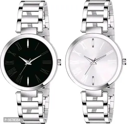 Stylish Fancy Metal Analog Watches For Women And Girls-thumb0