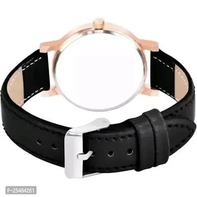 HRV Black Round Leather Belt Analog Women and Girls Watch-thumb4