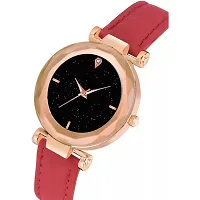 HRV  Red DESIGNER LEATHER BELT Women WATCH-thumb2